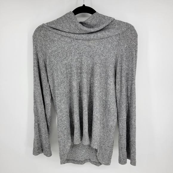 Anthropologie Womens Sunday Grey Cowl Neck Lazy Comfy Sweater Size XS - Picture 3 of 10